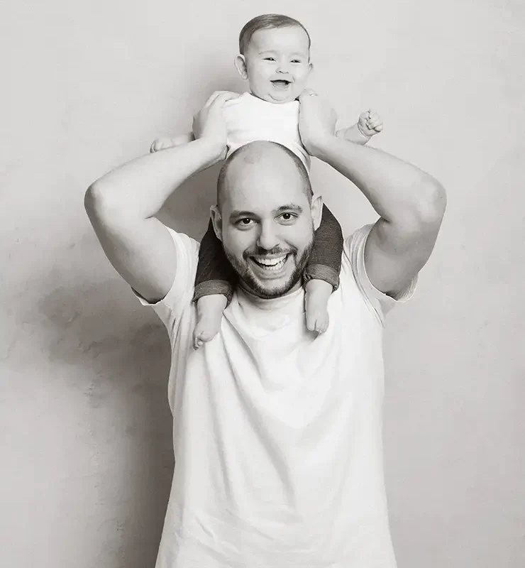 Dia dos Pais - Papai, filhos + 1 vovô